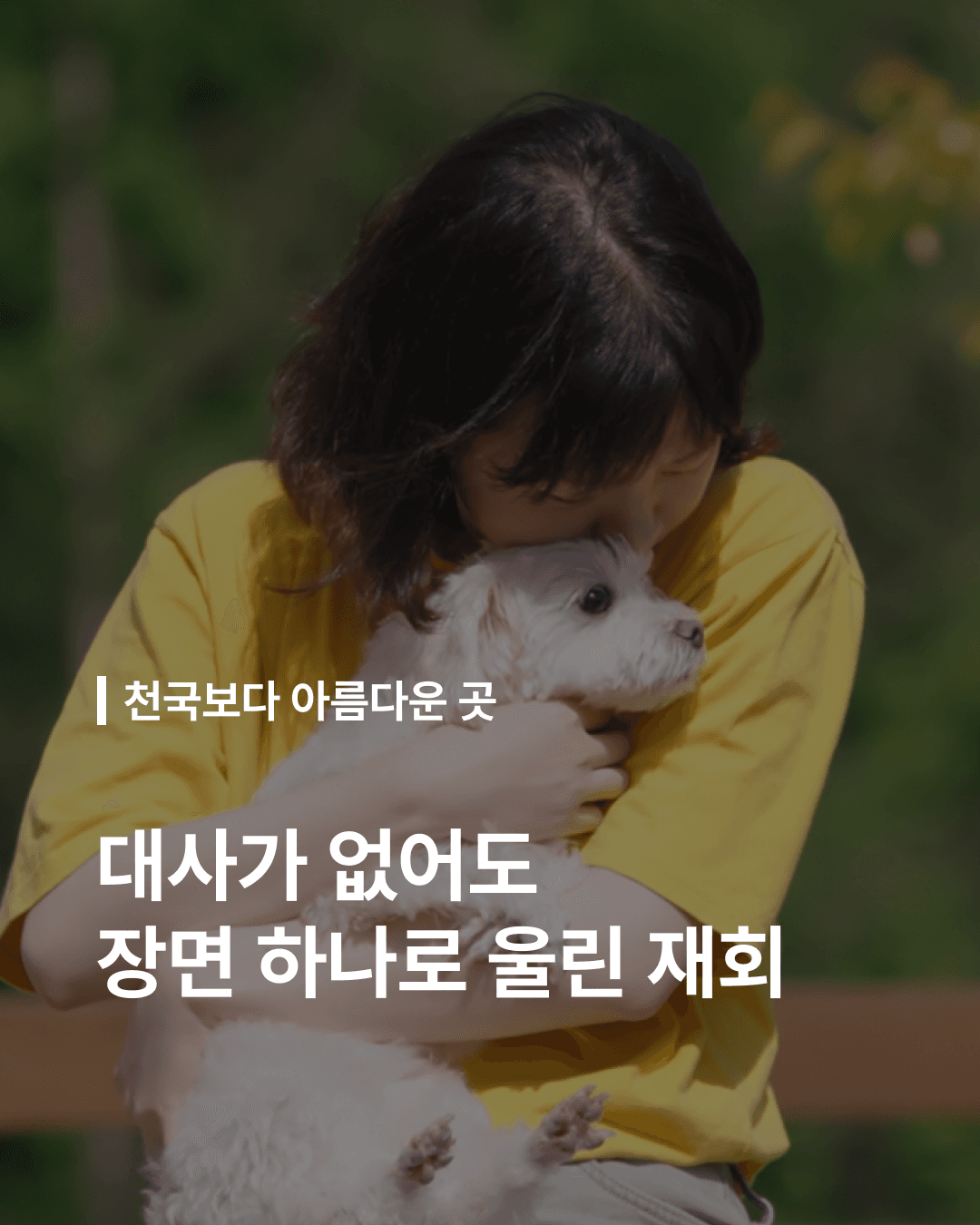 대사 없이 장면 하나로 울린 재회